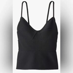 A.L.C. Black Buckle Gwen Top  size 8
